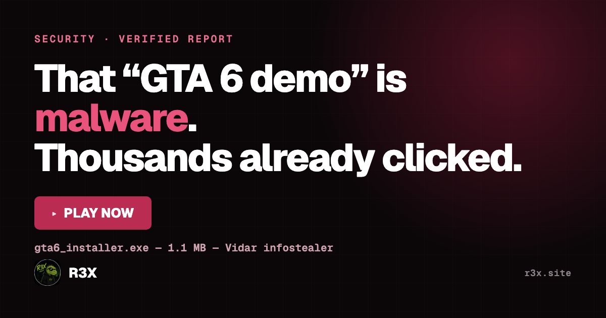 The GTA 6 Leak Has Already Started Scamming People — And Thousands Might Not Realise It